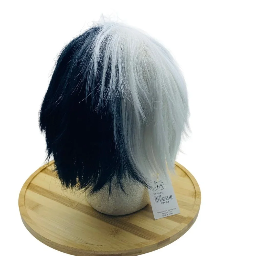 NEW Yumeno Kyūsaku Q Bungo Stray Dogs Japanese Anime Cosplay‎ Wig Two Tone Adult